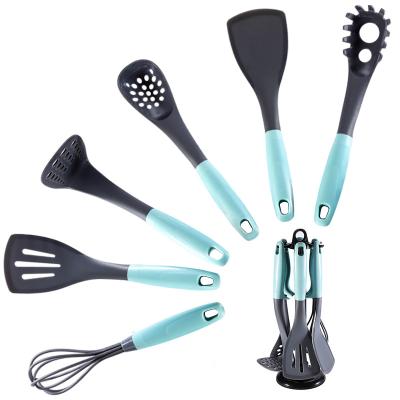 China Sustainable Kitchen Accessories Cooking Tools Utensils Sets Cookware Silicone Nonstick Heat Resistant Eco Friendly Dinnerware Sets Modern for sale