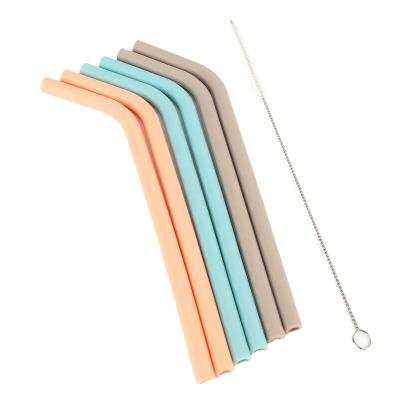 China Disposable Eco-Friendly Silicone Straw Drinking Set Custom Durable Convenient Safe Bar Accessories for sale