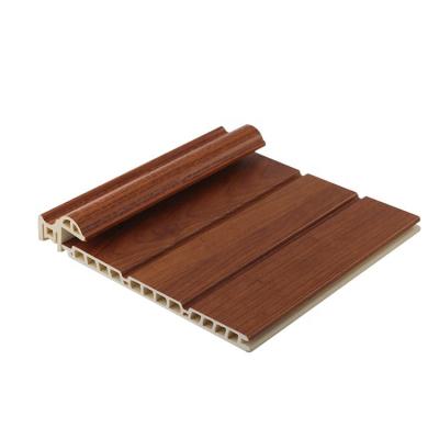 China Modern Wood Plastic Composite Exterior Panel Decking Panel Wpc Factory Price PVC Film Flooring Laminated for sale