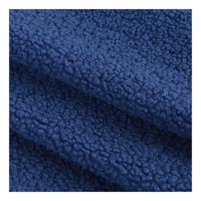 China Plain Tear-Resistant Knitted Solid Color Teddy Velvet Fabric For Toys Clothing for sale