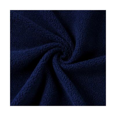 China Tear-Resistant 100% Polyester Velor Granular Sleepwear Sherpa Fabric For Clothes for sale