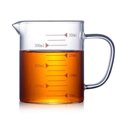 China Viable Made Of China 350ml /12oz High Borosilicate Glass Measuring Cup Thick Borosilicate Glass For Kitchen for sale