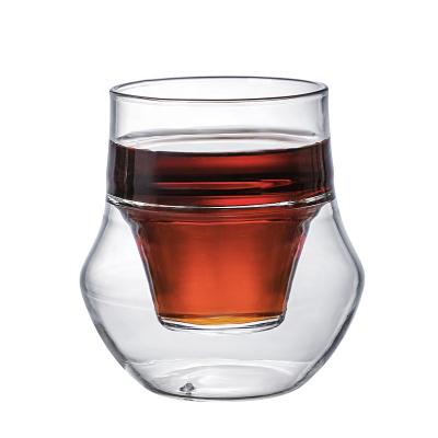 China Factory direct 100ml double wall glass coffee cup small capacity viable cups for sale