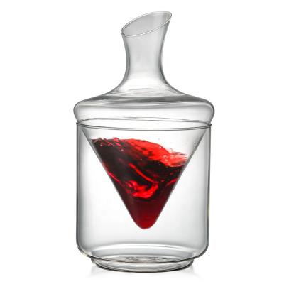 China Creative Viable Jar Wine Borosilicate Wine Factory Sale Wine Bottle Bottle Whiskey Decanter for sale