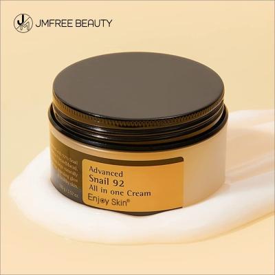 China Anti-wrinkle JMFREE Wholesale Private Label Snail White Cream Beauty Products Hydrate Smooth Repair Skin Moisturizer Face Cream for sale