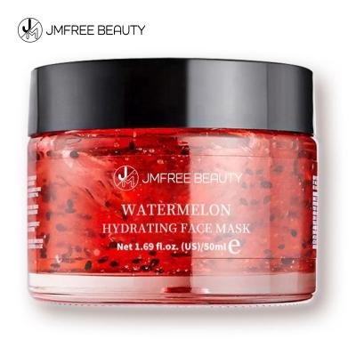 China Moisturizer JMFREE Private Label Best Skin Care Natural Vegan Nourishing Watermelon Hydration Jelly Gel Sleeping Face Mask for sale