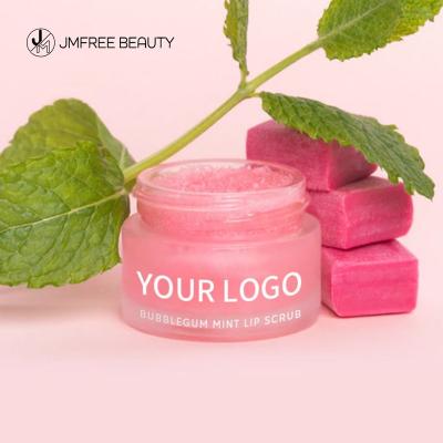 China Exfoliating JMFREE OEM Private Label Organic Vegan Exfoliating Lip Scrub Moisturiizng Exfoliator Sugar Pink Lip Scrub for sale