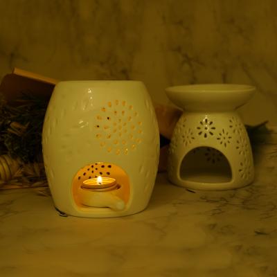 China Chinese Wholesale Home Decoration Ceramic Aroma Oil Wax Holder Incense Scented Wax Melts Burner for sale