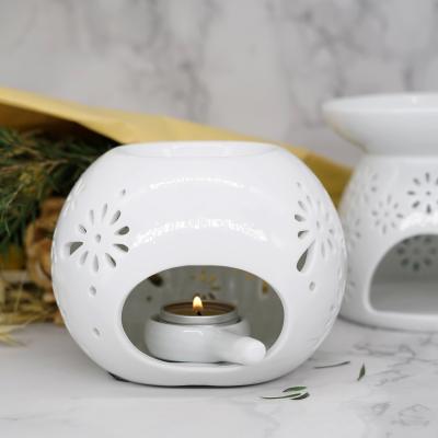 China Chinese Wholesale Latest Incense Censer Scented Wax Melts Aroma Warmer Ceramic Oil Burner for sale