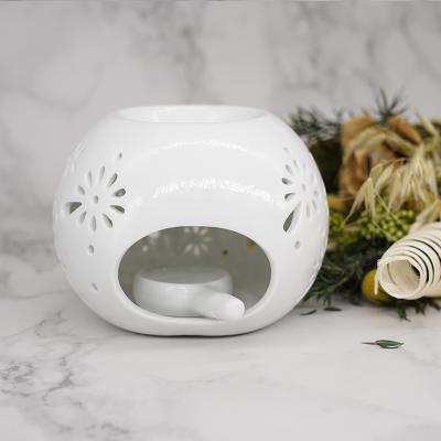 China Wholesale Ceramic Chinese Incense Aromatherapy Essential Oil Candle Burner Scented Wax Melts For Candle Warmer for sale