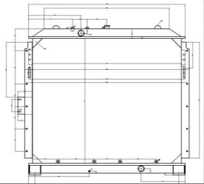 China Engine Cooling System 4474012 ZX850H Radiator For Hitachi ZX850H Excavator Radiator for sale