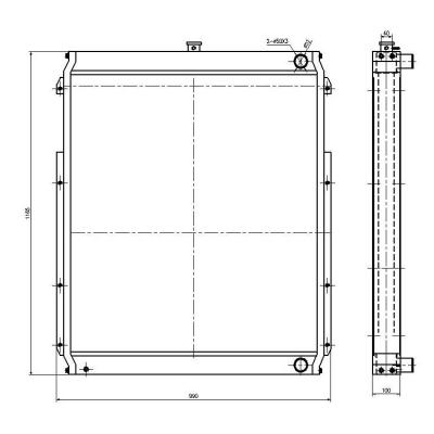 China Engine Cooling System 147-0448 Radiator For CAT E330B Excavator Radiator for sale