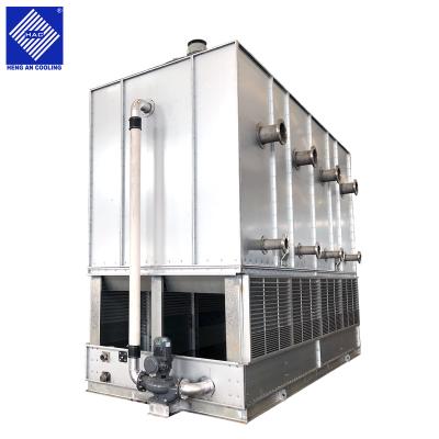 China Seamless tube and pipe steel ammonia evaporative condenser, ammonia compressor ice plant in industry refrigeration evaporative condenser for sale