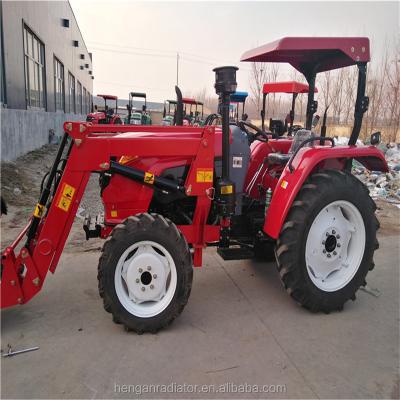 China Cultivate Cheap Tractor with Front End Loader and Rear Hoe for sale