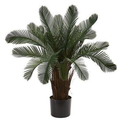 China 60CM Palm 2FTNearly Tropical Classic Artificial Tree Ficus Plant Plastic Natural Lyrata Dypsis Lutescens Artificial Tree for sale