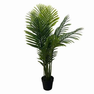 China 110cm Plastic Indoor Outdoor Home Fake Height Potted Plant Bonsai Palm Tree Artificial Plants For Sale for sale