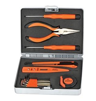 China 12 pcs mini tool set ,with pliers ,hex key ,test pen ,tape for sale