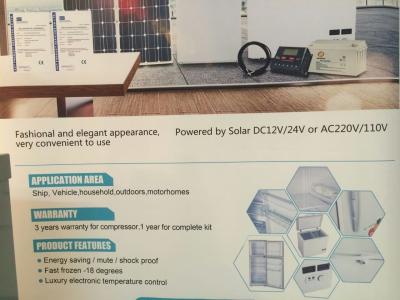 China DC12V 128L Solar power  fridge for Africa,middle east,South America. for sale