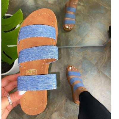 China Anti-Smell Summer Sandals Women Slippers Women Slippers Flat Sandals Latest for sale