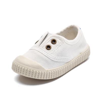 China Wholesale Children's Sports Shoes Durable Soft Unique White Baby Shoes Kids Canvas Shoes Anti-slippery for sale