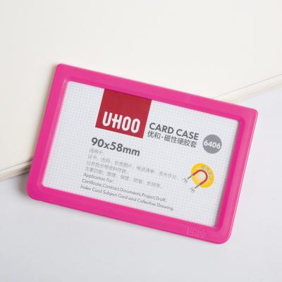 China Magnetic square card case popular in school and office 6406 for sale