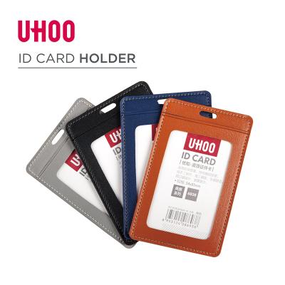 China Durable hot sale factory supply for bank clerk and nurse PU leather badge holder for sale