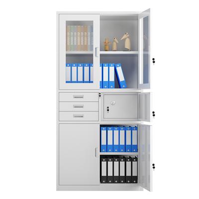 China (Size)Adjustable Steel Book Cabinet Document File Cabinet With Safe for sale