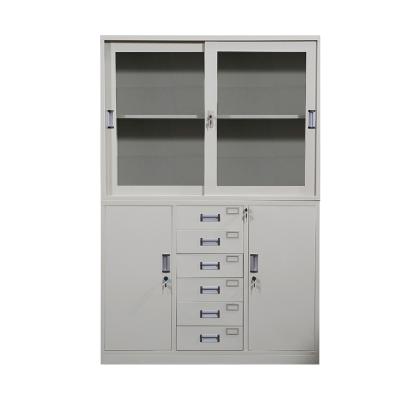 China Foldable Multifunctional Filing Cabinet Metal Wall File Office Book Cabinet for sale