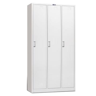 China High quality steel plate supermarket school/SPA/gym/ski locker 3 door cold rolled steel locker for sale