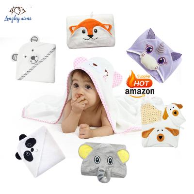 China High Quality Sustainable Fiber Bamboo Hooded Baby Towel for sale