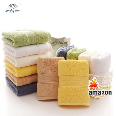 China Hot Seller QUICK DRY 3 Pieces Cotton Face Bath Set Luxury Customized Combed Towel Set for sale