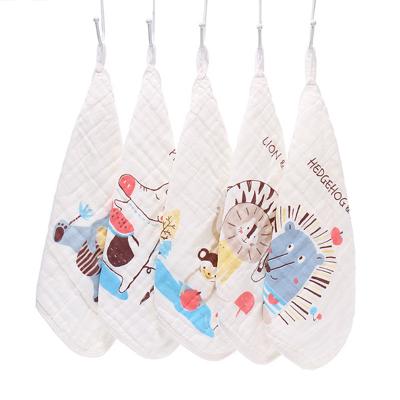 China Factory Directly Print Baby 100% Cotton Body Face Hand Wash Towel QUICK DRY Animal Natural Organic Fabric Directly for sale