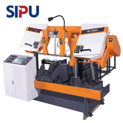 China Industrial Metal Cutting Full Automatic Large Double Column Metal Cutting Band Saw Machine CNC High Speed ​​Horizontal Water Saw Cutting Machine for sale