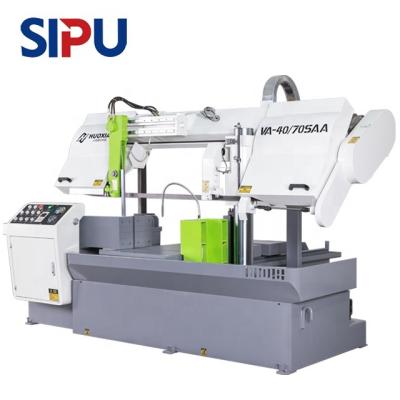 China Industrial Horizontal Hydraulic Chainsaw Cutting Machine Metal Band Sawing Machine Automatic Feeding Metal Turbine Big Saw Machine for sale