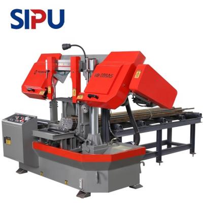 China Metal Rebar Sawing Machine Industrial Cutting Rebar Metal Band Saw Horizontal Automatic Slitter Band Sawing Machine for sale