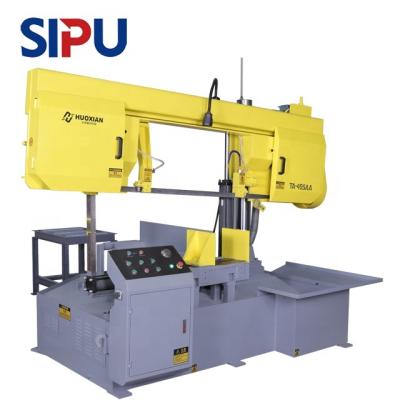 China Industrial Metal Cutting Band Saw Machine Turn Angle 45 Degree 60 Degree Hydraulic Semi-auto Miter Saw Band Saw Equipment For Metal Cutting for sale