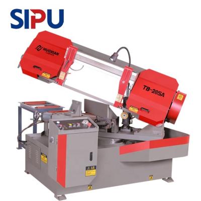 China Industrial Metal Cutting Lathe Custom Angle Saw Machine 45 Degree Cuts Saw Hydraulic Semi-auto Floor Cutting Machine Horizontal Metal Saw Machine for sale