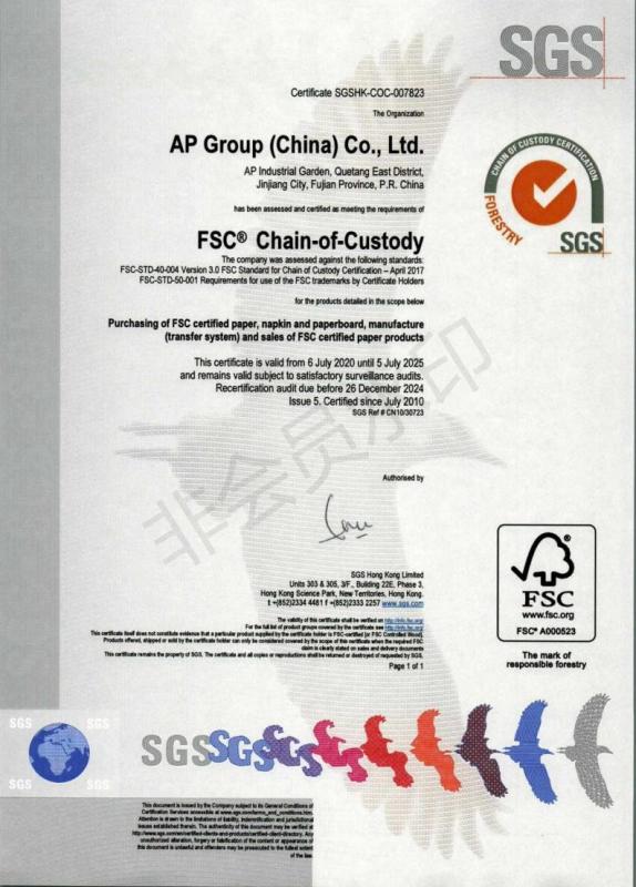 FSC - AP GROUP (CHINA) CO.,LTD