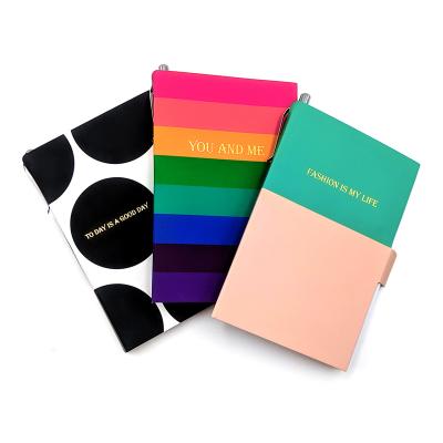 China Good Gift Newcomer A5 Notebook Printed Notebook with Pen Sticker Notebook Custom for sale