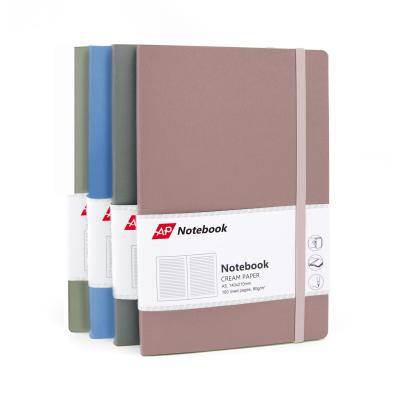 China Custom Morandi Color Journal Softcover Classic Softcover Journal with Pocket and Elastic Closure for sale