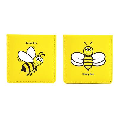 China Factory Odm Hotsell Printed Paper Stationery School Sewn PU Cover Bee Design Printed Kids Mini Cute Notebook for sale