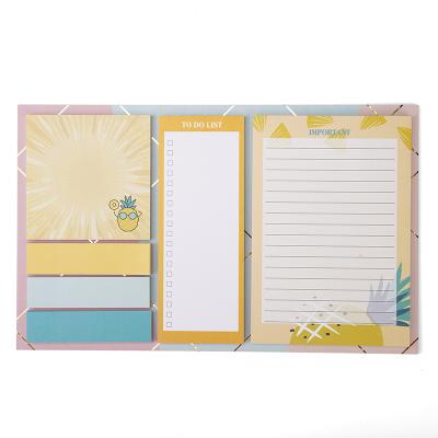 China Custom Printed Glue Binding Foil Stamp Memo Pads Kawaii Memo Pad With Different Specifications for sale