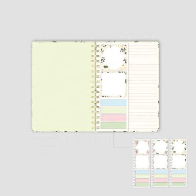 China Wholesale Glue Tie Printed Sticky Note With Floral Prints Memo Pads And Sticky Paper Memo Pad for sale