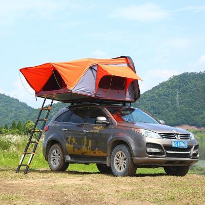 China Large Space 3-4 Person Hardtop UV Protection Roof Tent With Extension for sale