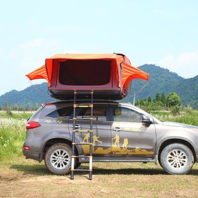 China Camouflage Game Gas Top Tent / Camp Quick Open Hard Top Car Shell Strut Field With Clear Roof for sale