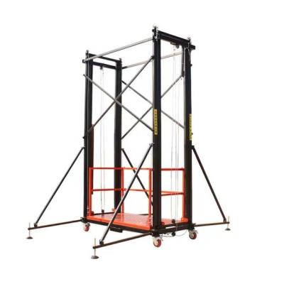 China High Quality Hotels Safety 500Kg Load Scaffolding Tools Electric Scaffold Lift Platform For Household Use for sale