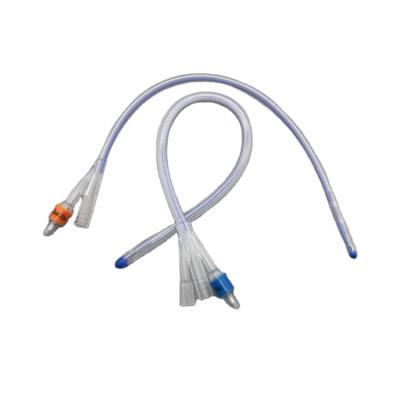 China PVC Disposable Silicone Foley Urinary Catheter Types 3 Way Te koop