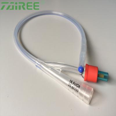 China Plastic Foley Balloon Valve Left In PVC Disposable Catheter Organ With Various Sizes Te koop