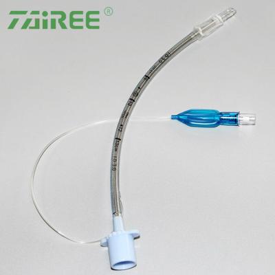 China Medical Grade PVC Balloon Medical Disposable Cuffed Endotrachaeal Tube Reinforced Endotracheal Tube for sale