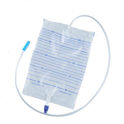 China Collect Disposable Adult Urine Factory Price 2000ml Urine Drainage Bag for sale